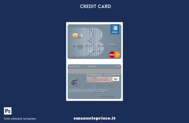 modello di carta mastercard Georgia Basis Bank in stile verificato